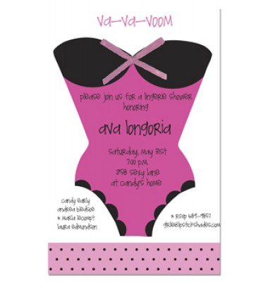 Lingerie Invitations, Black And Pink Teddy, Lipstick Shades